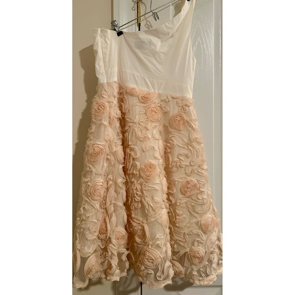 Revolve Lotus One‎ Shoulder Dress Rosette Floral Party Cocktail Dress Size L